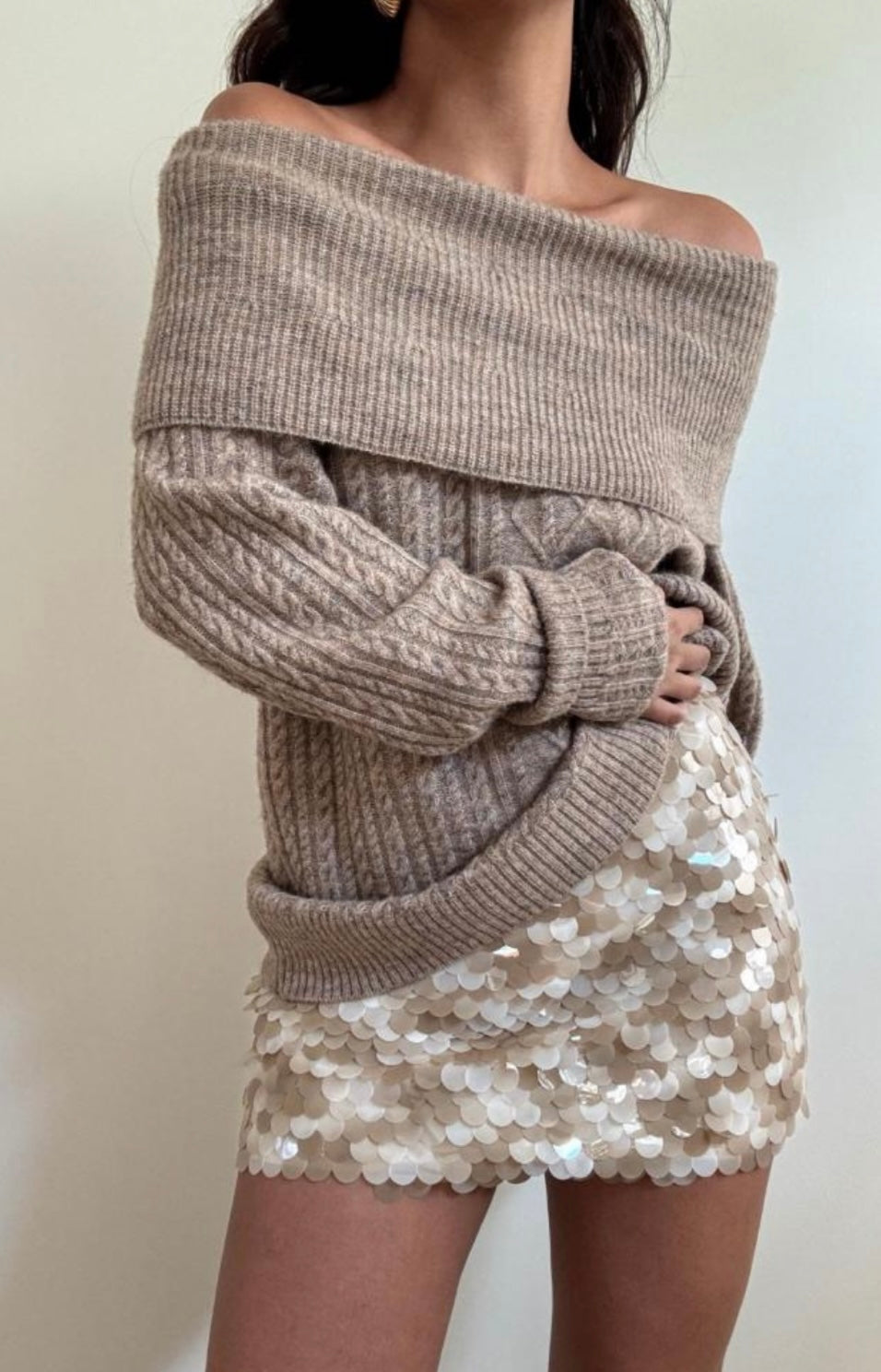 ITS A SEQUIN MINI SKIRT