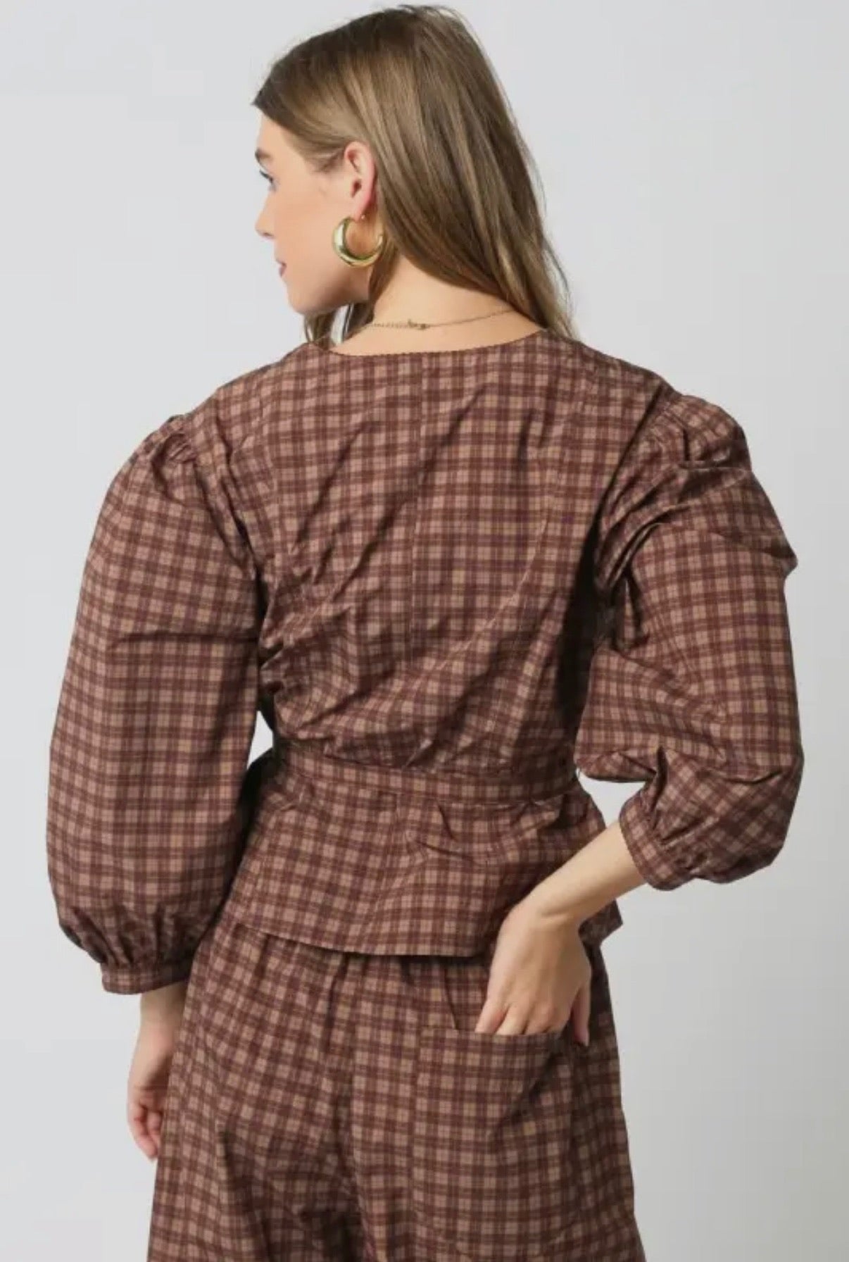 BELEN GINGHAM TOP