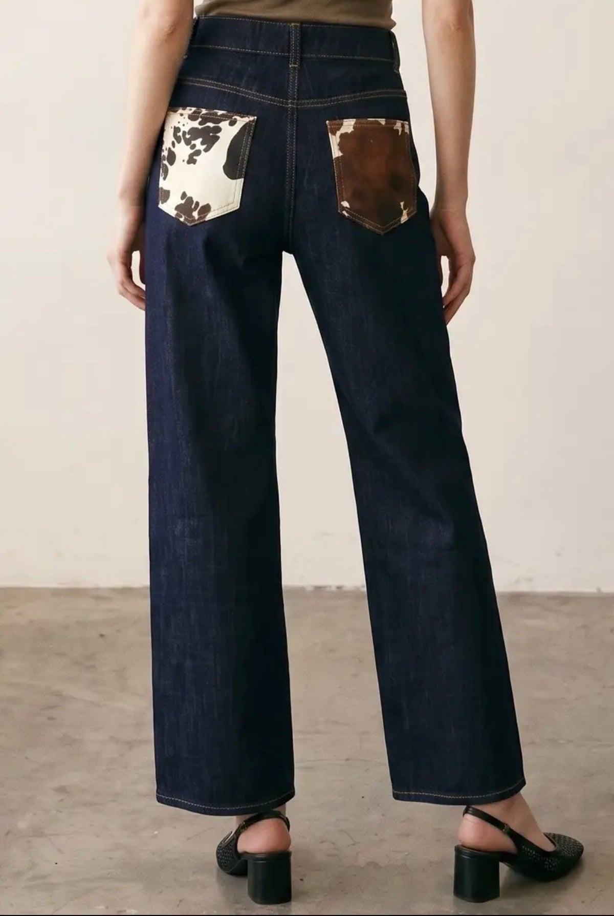 Cowhide Jeans