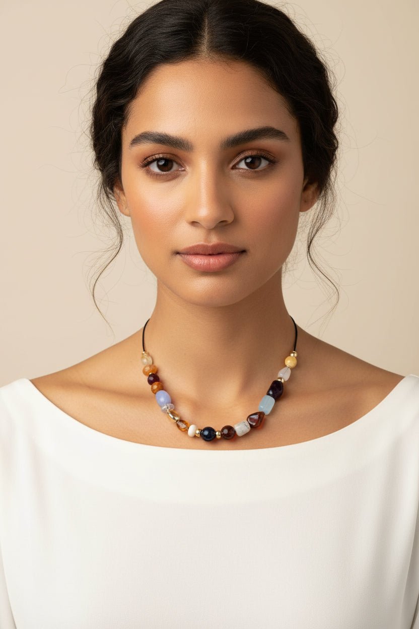 LEYLA BEADED NECKLACE - Esther Penn