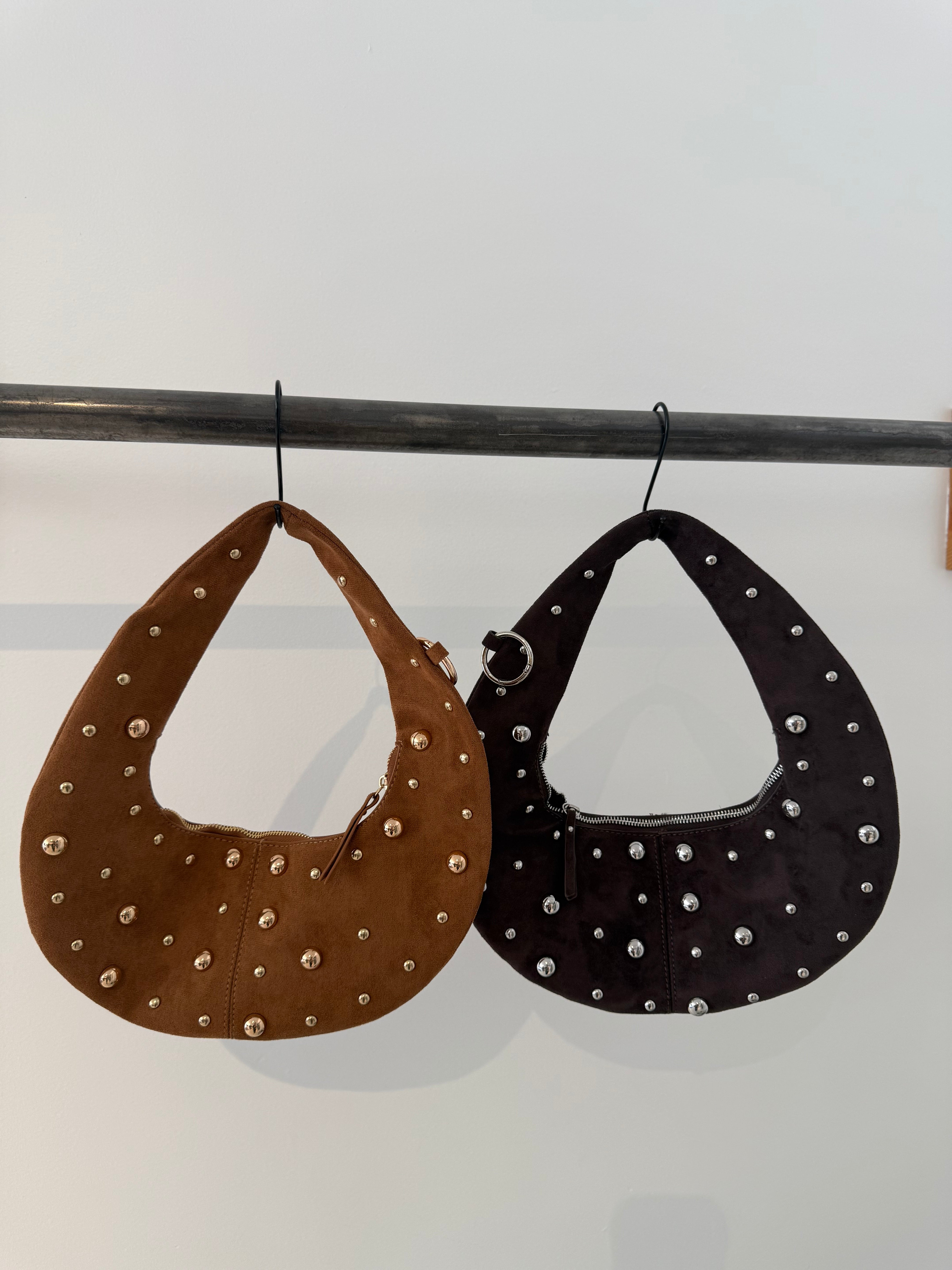 HALF MOON STUD BAG