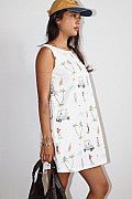 GOLF PRINT MINI DRESS - Esther Penn