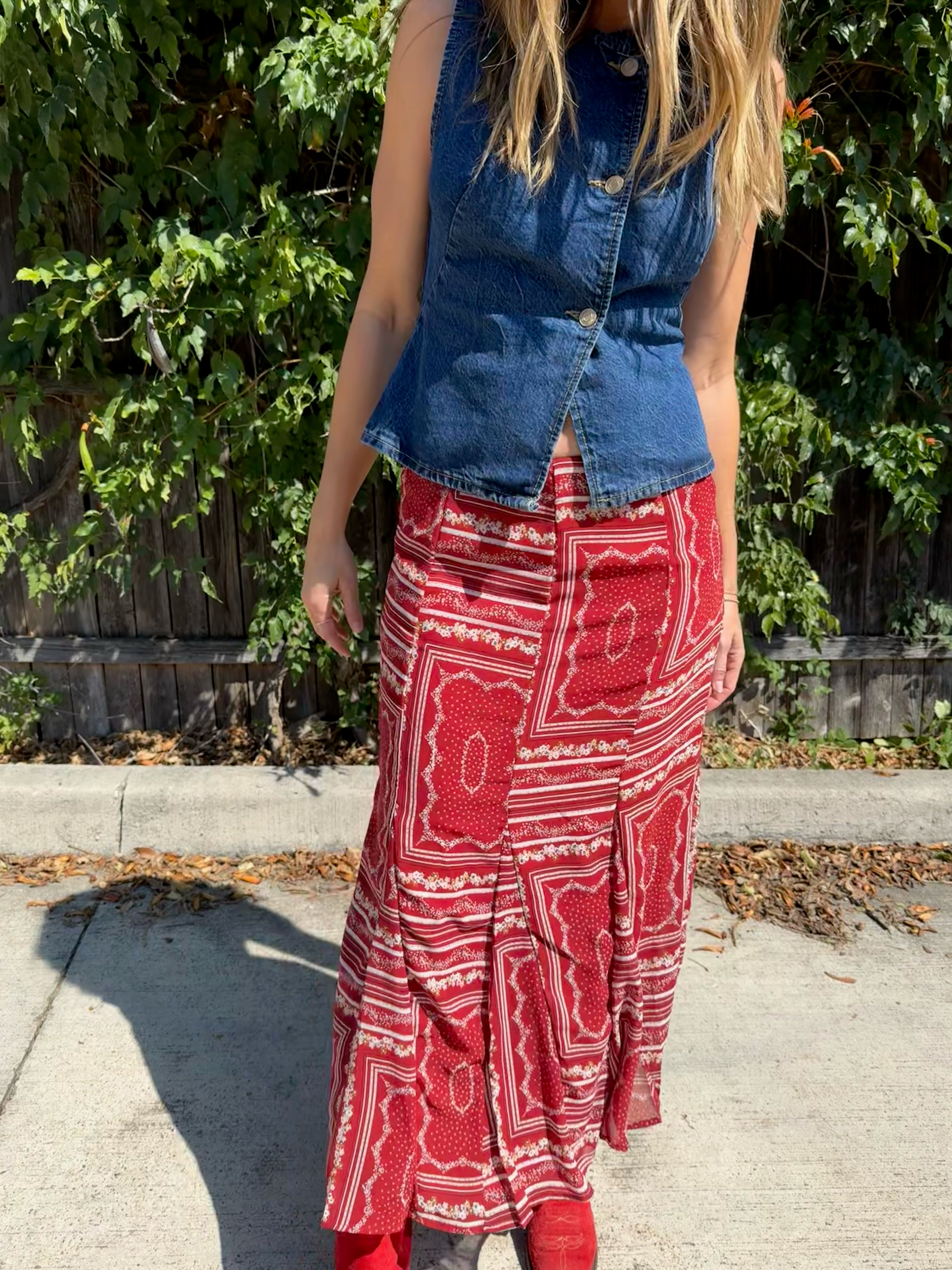 BANDANA MIDI SKIRT