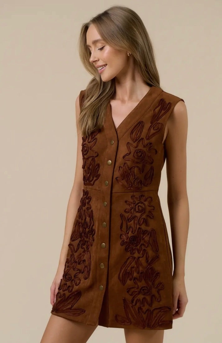 ELLIS SUEDE DRESS