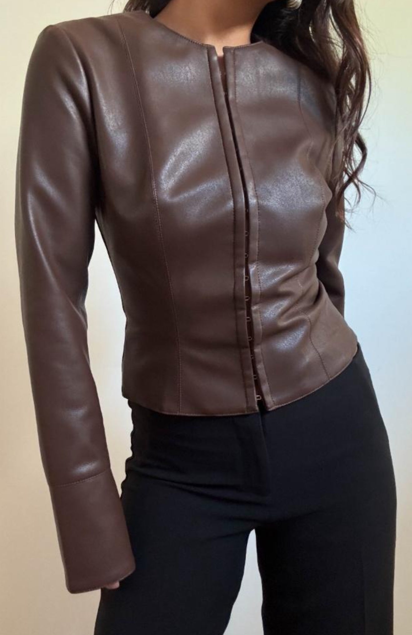 LULU LEATHER TOP