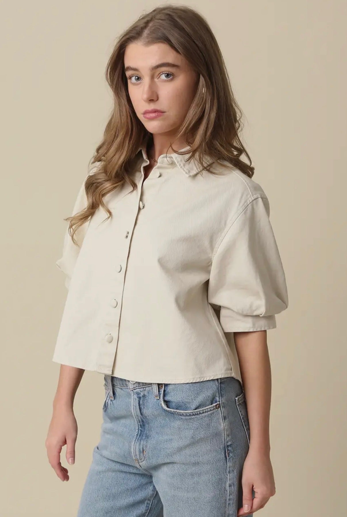BONNIE BUTTON UP TOP