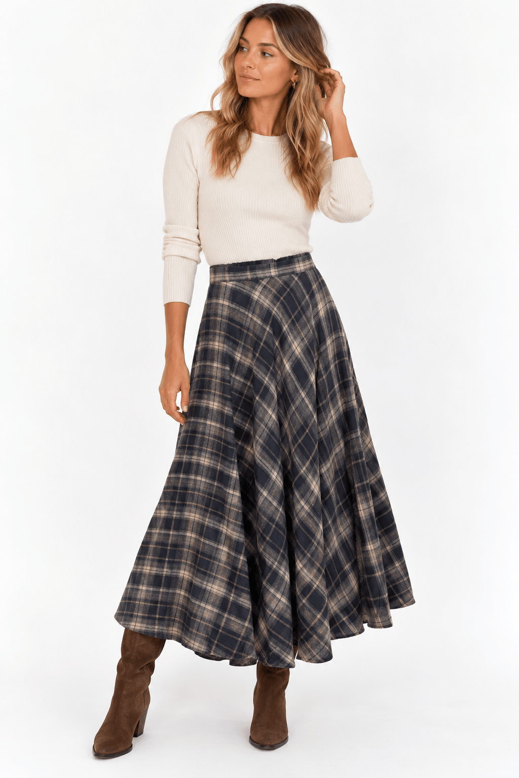 BLUE HILLS MIDI SKIRT
