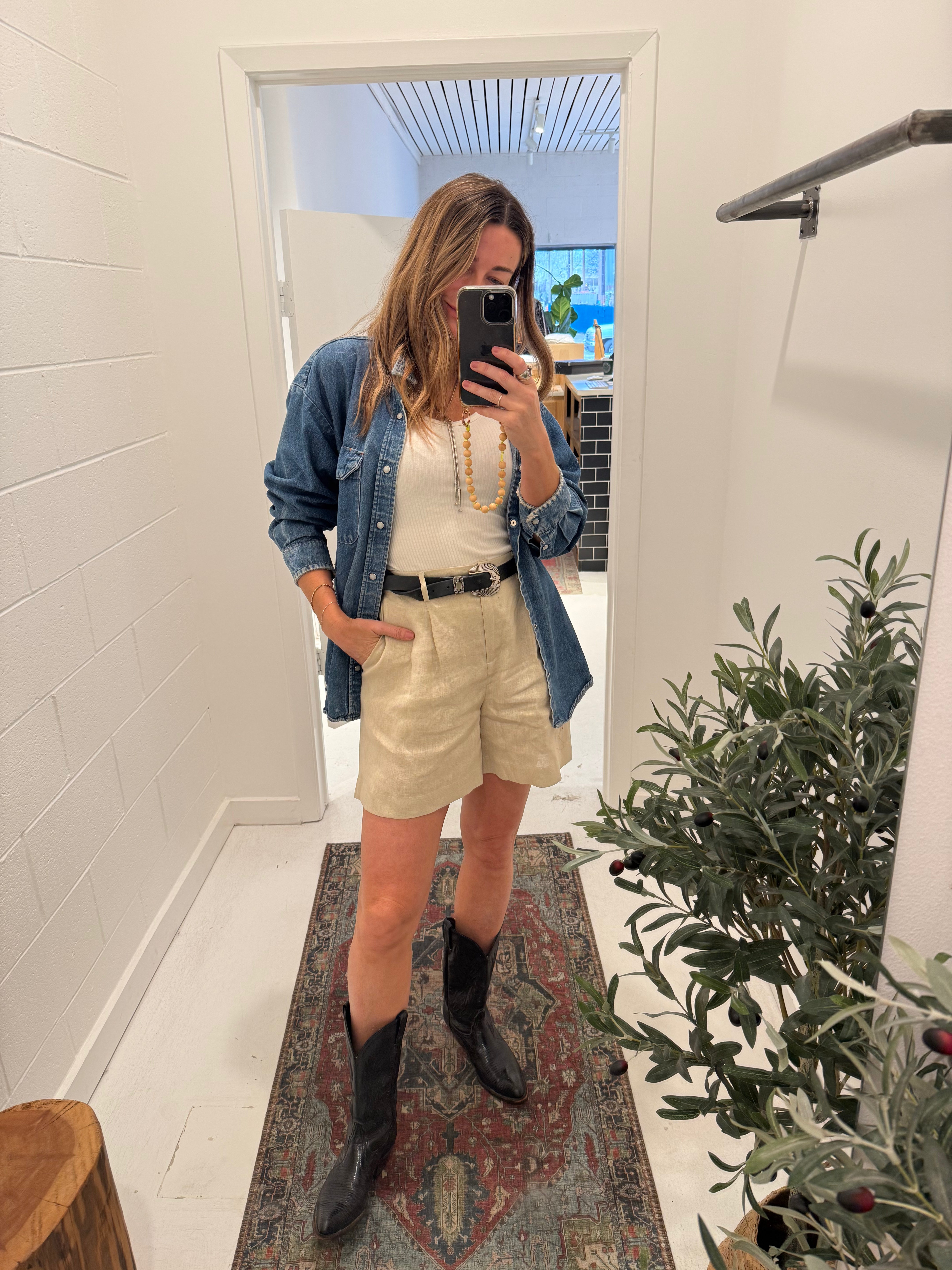PENNY LINEN SHORT - Esther Penn 