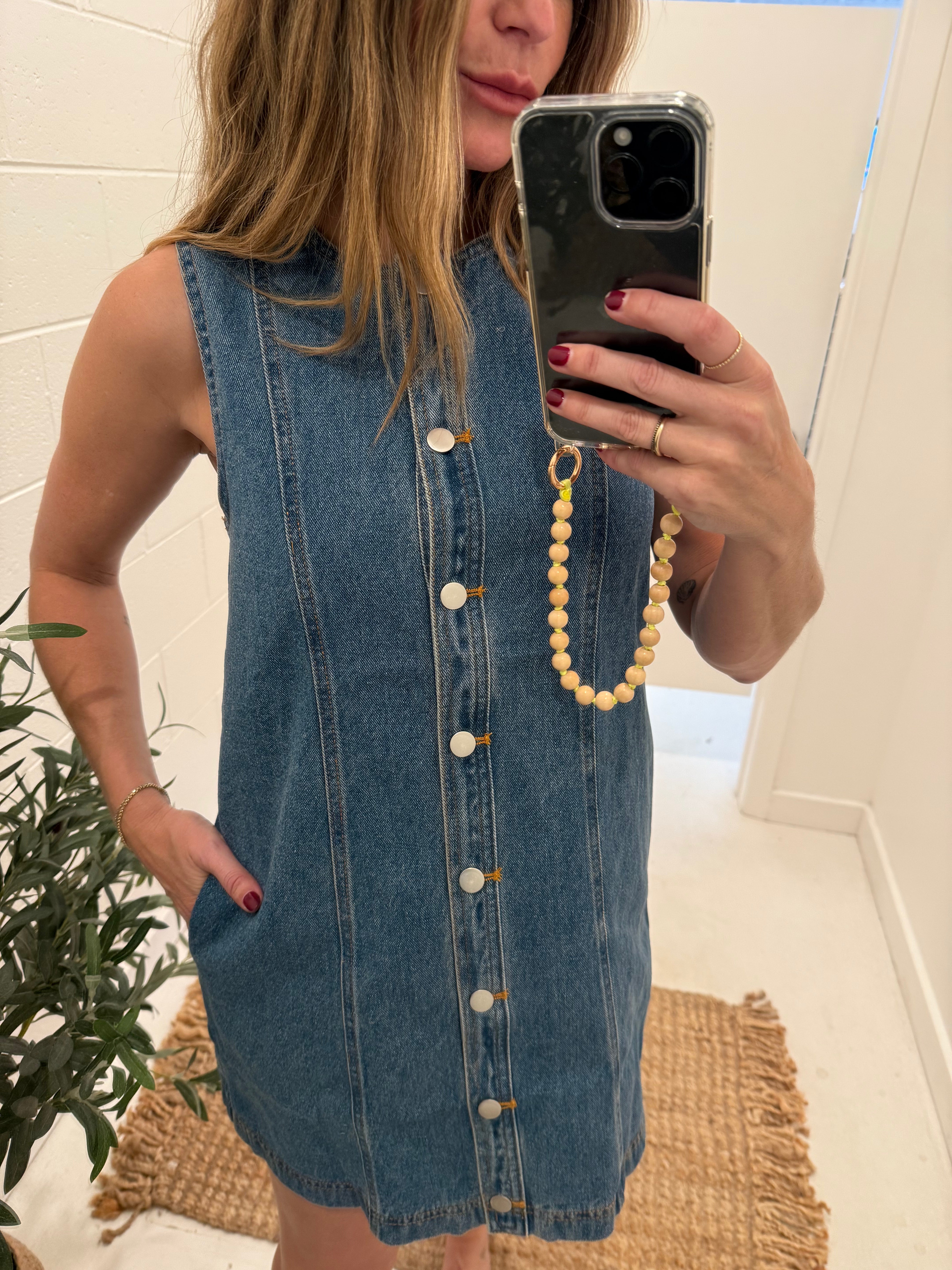 DENIM MINI DRESS