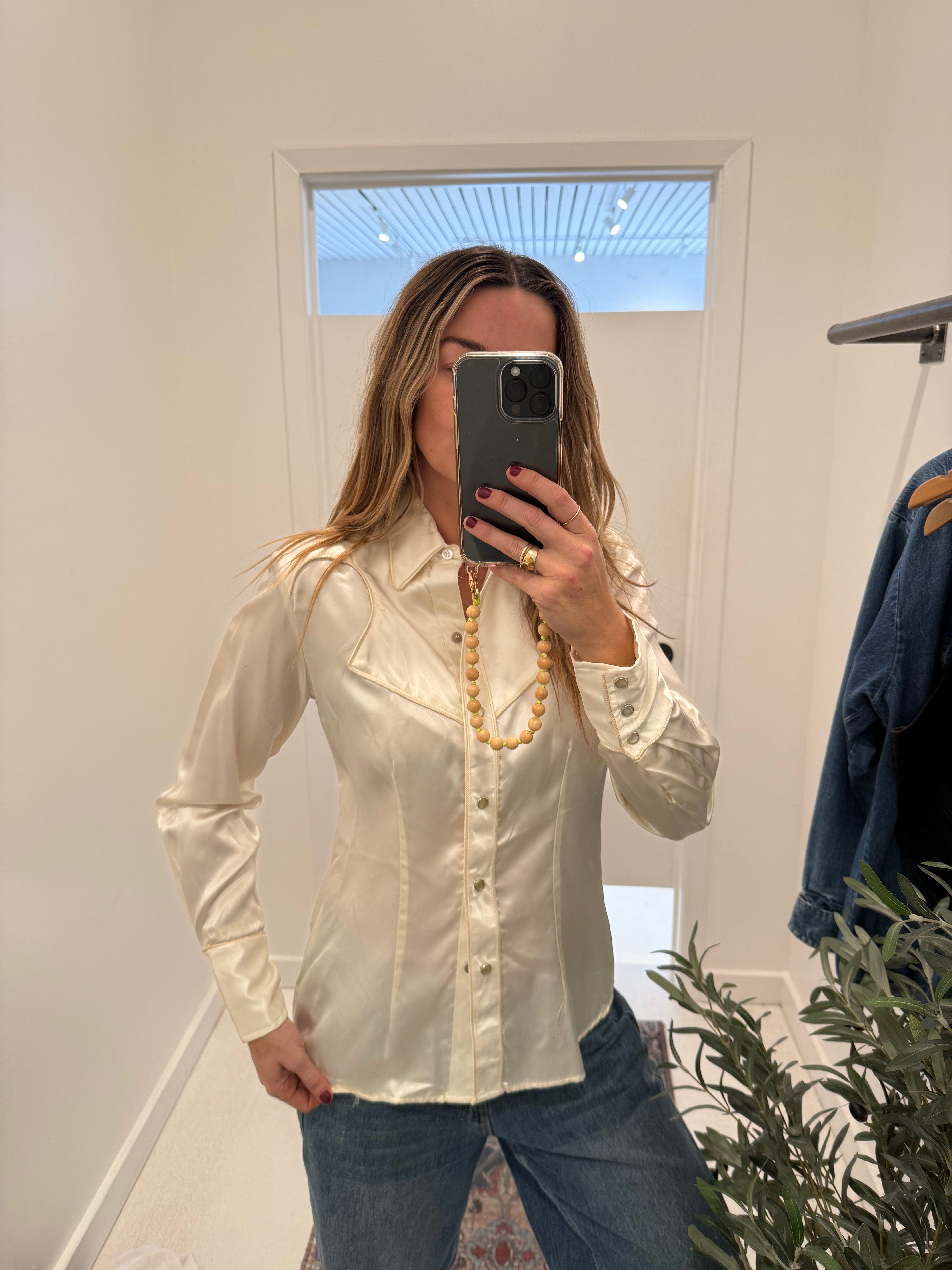 VINTAGE WESTERN SILK SHIRT