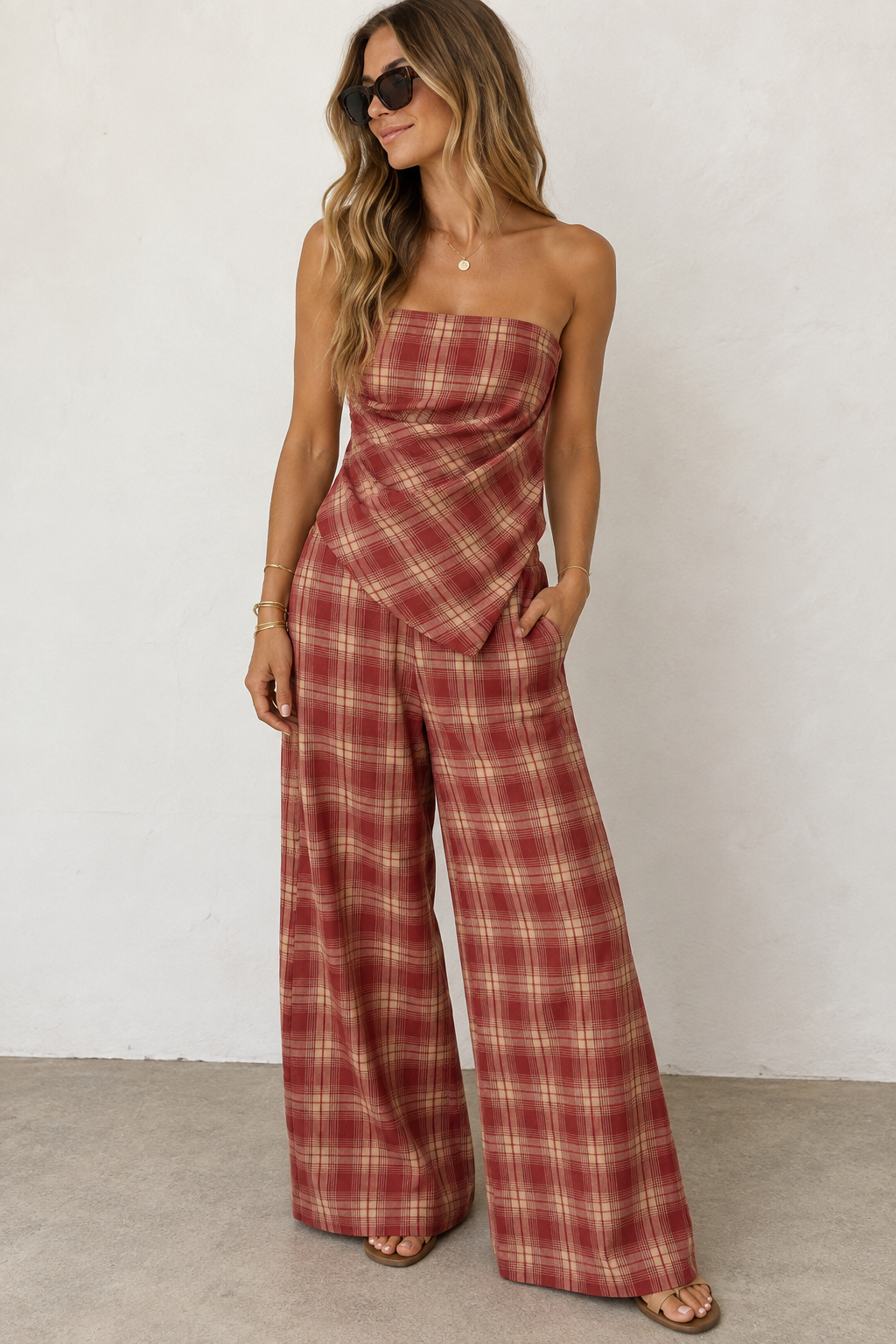 JOSIE PLAID PANTS