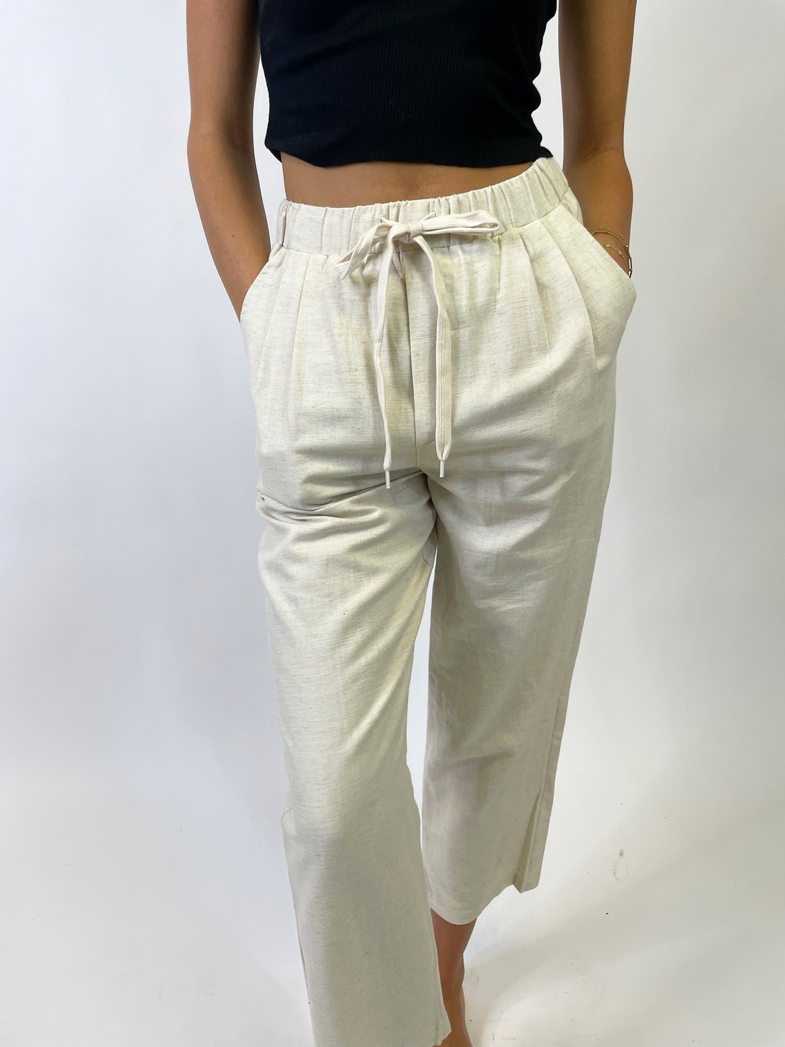 THE GO-TO LINEN TROUSER - FINAL SALE