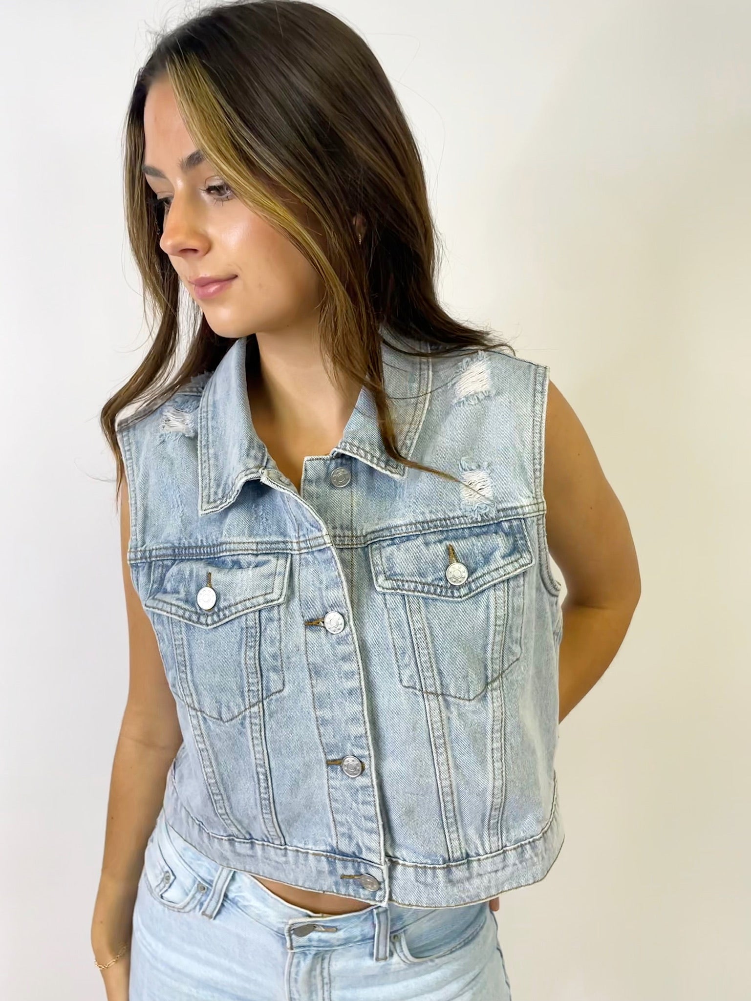 THE GO-TO DENIM VEST