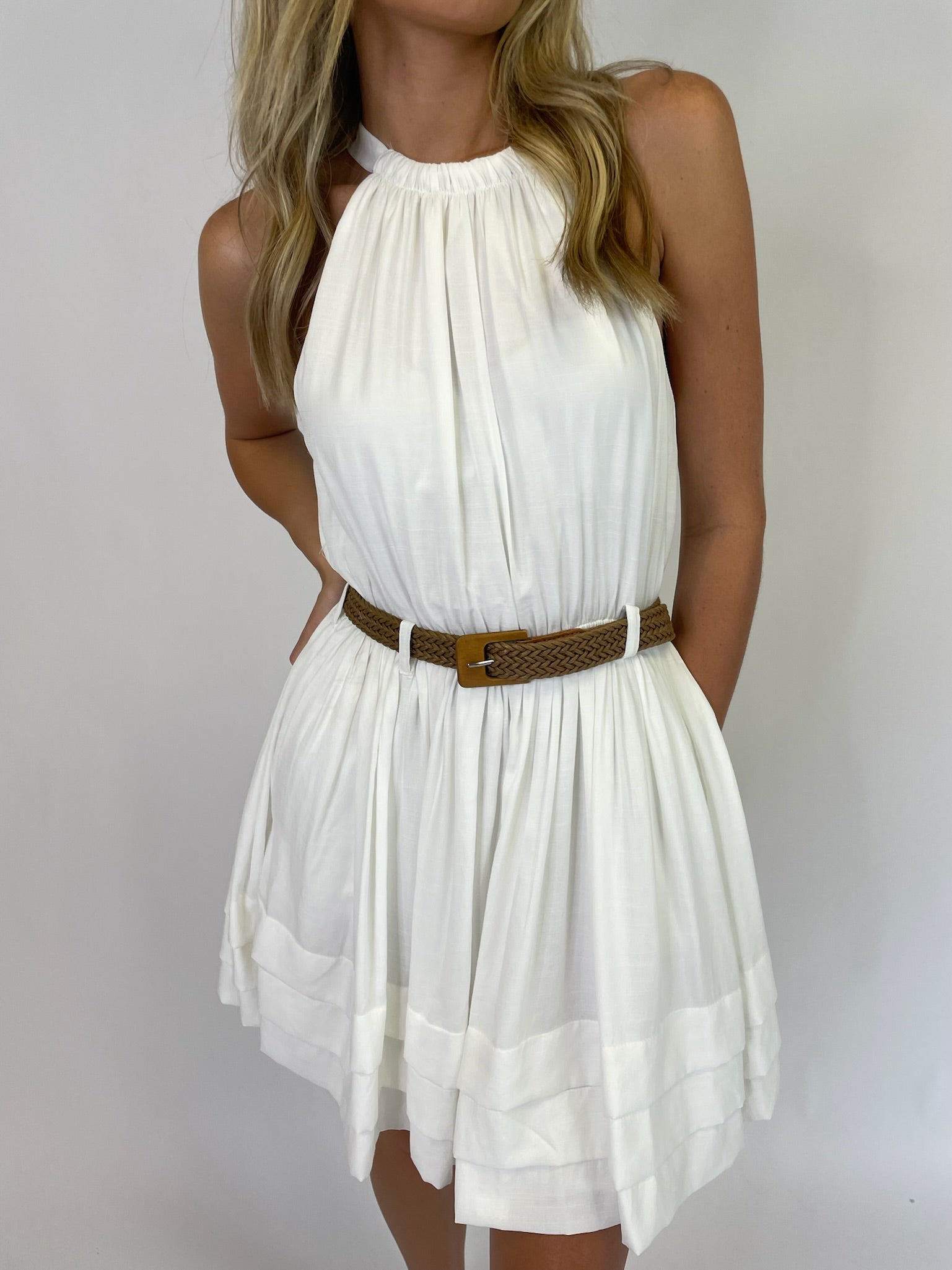 THE GINA BELTED DRESS